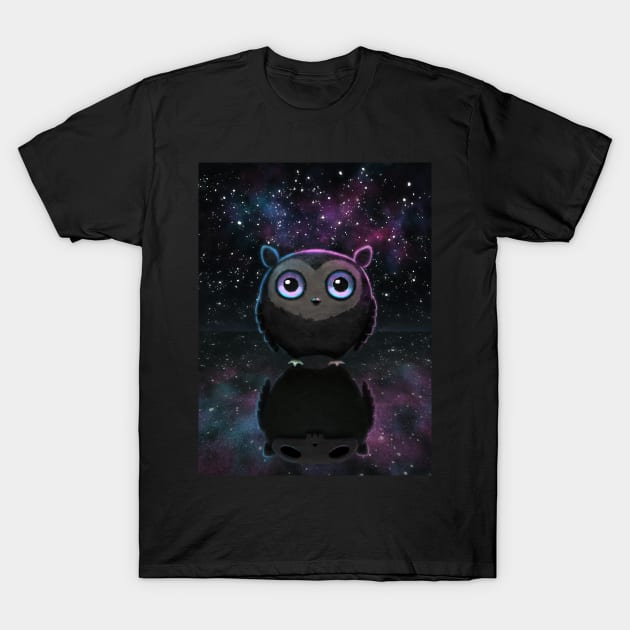 Galaxy owl T-Shirt by laura-nagel